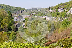 View of the town La Roche-en-Ardenne in Belgium