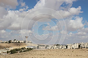 View of the town Mizpe Ramon, Israel