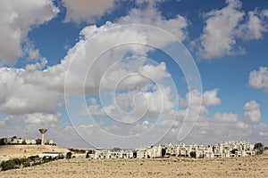 View of the town Mizpe Ramon, Israel