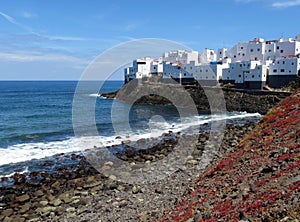 A view of the town of Moya on the island of Gran Canaria photo