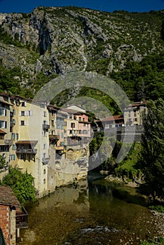 View on the town of pont en royans