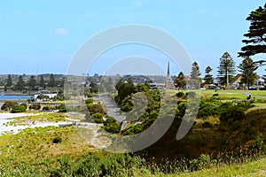 View at the town of Portland in Victoria, Australia