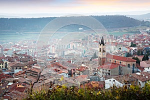 View of town in Pyrenees. Berga