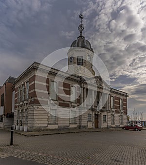 A view from the Town Quay road towards the waterfront in Southampton, UK