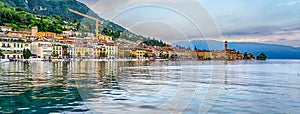 View of the town of Salo, Lake Garda, Italy photo