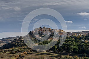 view of the town of Tolve in Basilicata