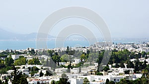 View of a town in Tunisia