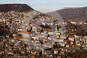 View from town Veliko Tarnovo in Bulgaria photo