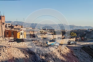 View of a town Yura near Arequipa, Pe photo
