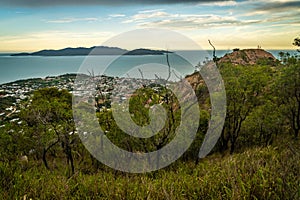 View of Townsville from castle hill lookout in Queensland, Australia