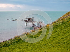 View of an Trabocco or Trabucco