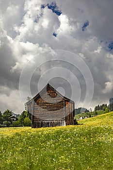 Traditional house from Suiss Alps photo