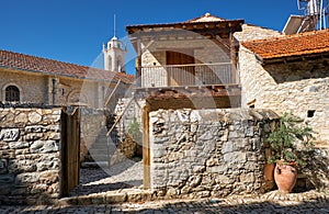 The view of the traditional old country house in Lania village.  Cyprus