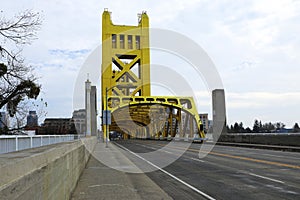 Traffic over the Tower Bridge, Sacramento