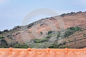 View of the trail to Pedra do Índio in the rural area of Andrelândia, Minas Gerais