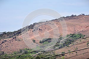 The view from the trail to Pedra do Índio in the rural area of Andrelândia, Minas Gerais