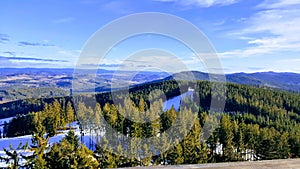 View from the Trail Trees Lipno Lookout, Czechia