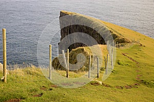 View from trailhead, Gjogv, Faroe islands