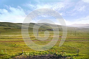 A view from the Trans-Siberian train at Ulaanbaatar , Mongolia