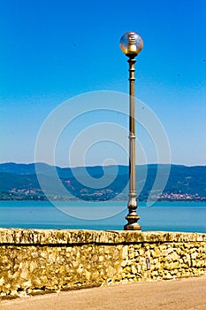 View of the Trasimeno Lake, Italy