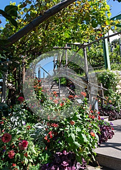 View of the Trauttmansdorff Gardens in Merano - Italy