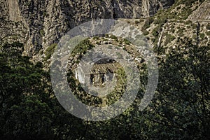 View through the trees on the El Caminho Del Rey trail photo