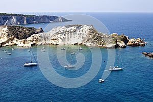 View of the Tremiti Islands. San Domino island, Italy photo