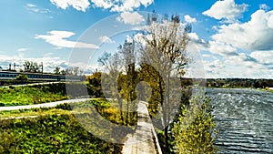 View from the Troja Bridge to the Vltava River