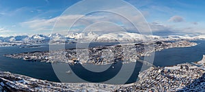 View of Tromso from above