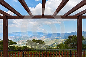 View of the Troodos Mountains from the observation deck