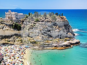 a view of Tropea in Calabria during the summer
