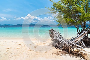 View of tropical beach on the Banana island, Busuanga, Palawan