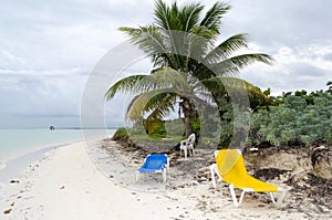 View of tropical beach in Cayo Guillermo