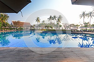 View of tropical resort in south of Thailand