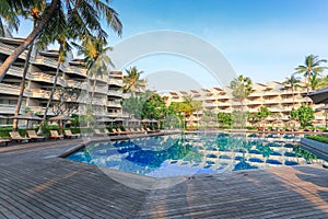 View of tropical resort in south of Thailand