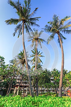 View of tropical resort in south of Thailand