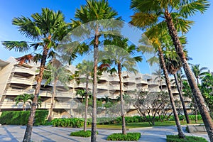 View of tropical resort in south of Thailand