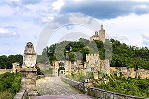 Entrance of Tsarevets Fortress - medieval stronghold photo