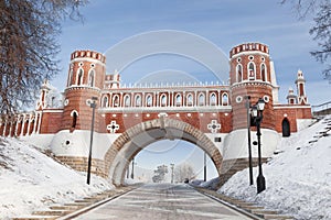 View of Tsaritsyno park in Moscow