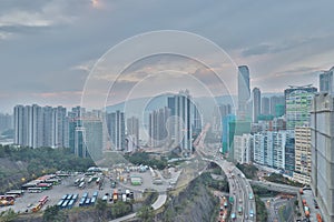 a view of Tsuen Wan highway hk