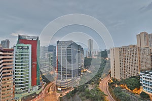 a view of Tsuen Wan highway hk