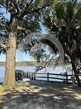 View of Tucker Bayou at Eden Gardens State Park Florida