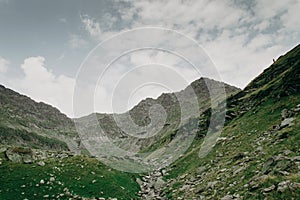 View of the tunnels of the Transfagarash highway.