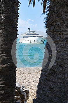 View of the turistic port of Rome