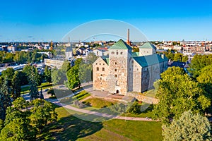 View of Turku castle in Finland