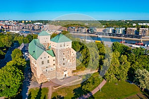 View of Turku castle in Finland