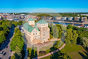 View of Turku castle in Finland