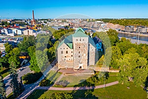 View of Turku castle in Finland