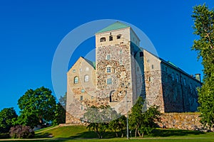 View of Turku castle in Finland