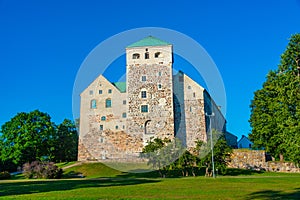 View of Turku castle in Finland